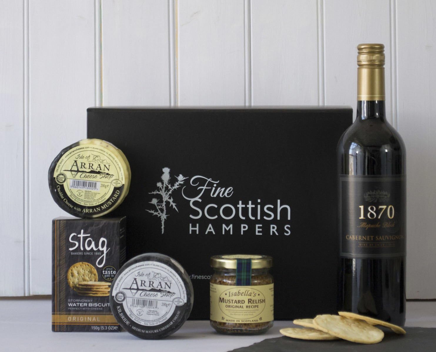 Arran Cheese & Mustard Scottish Hamper Amazon.co.uk Beer, Wine & Spirits