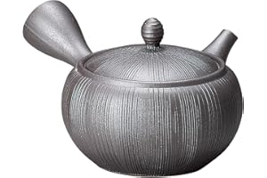 Japanese Kyusu Tokoname Clay Teapot Isshin 11.5 Fluid Onces IL228 (Single Pack)
