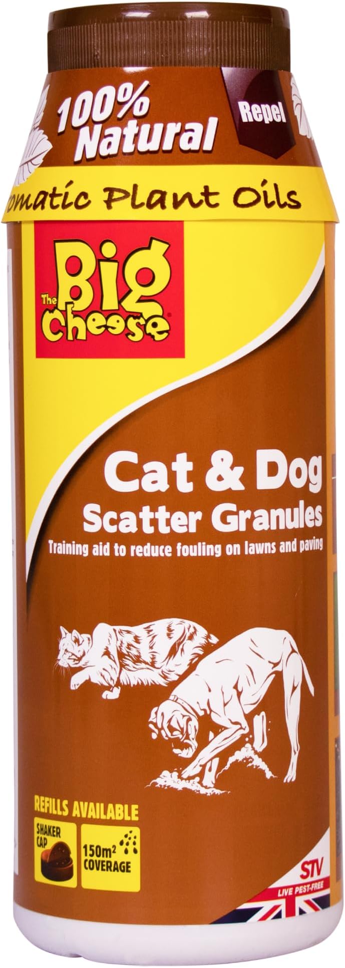 Defenders The Big Cheese Cat and Dog Scatter Granules 450 g Grey