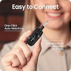 Fesley 2.4GHz Wireless Guitar System: Better Audio