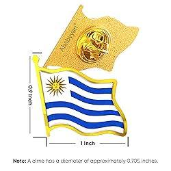 Uruguay Flag Lapel Pin - Enamel Metal National