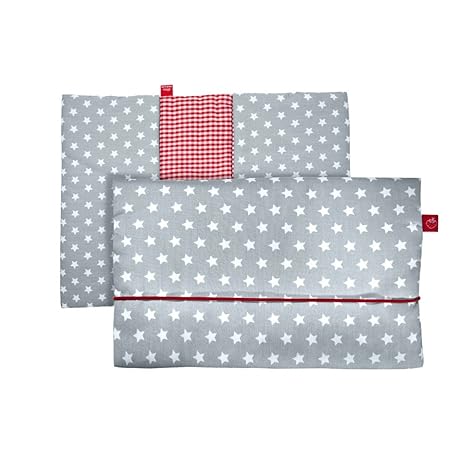 La Fraise Rouge 4251005604625 Windeltasche Antoine, grau mit weißen Sternen