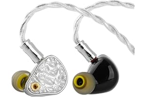 Linsoul INAWAKEN Twilight-DS 4DD+8BA in-Ear Monitors, Hybrid IEMs with Titanium Alloy +Steel Build, HiFi Wired Earbuds with D
