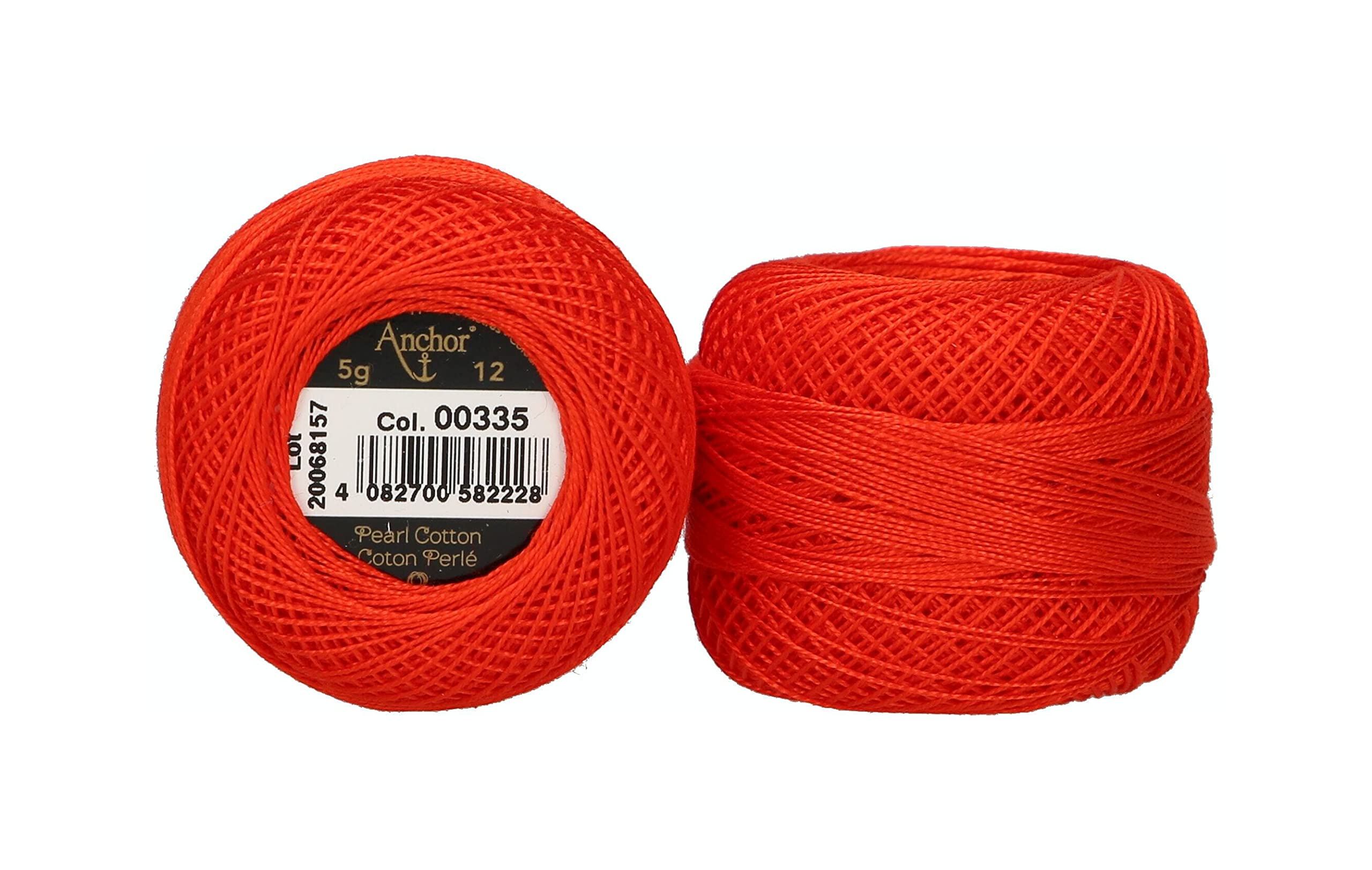ANCHOR Pearl Yarn, Thickness: 12, Packaging: 5G, Running Length: 56M 335 Embroidery Threads