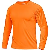 Boladeci Men's UPF 50+ Sun Protection UV SPF Shirts Long Sleeve Lightweight Quick Dry Swim T-Shirts Rash Guard
