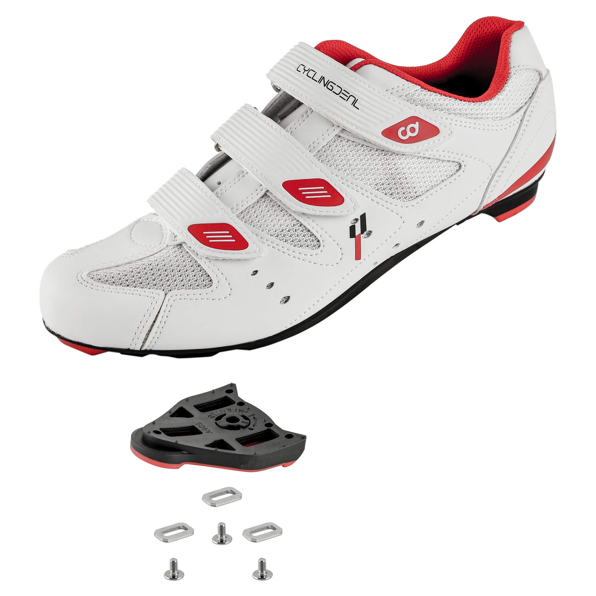 Mua Bicycle Road Bike Universal Cleat Mount Men's Cycling Shoes with 9Degree Floating Look ARC