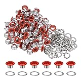 HARFINGTON 100PCS Grommets Eyelets 1/4 Inch