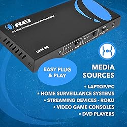 OREI 4K HDMI Matrix Switch 2 X 2, Switcher 18G