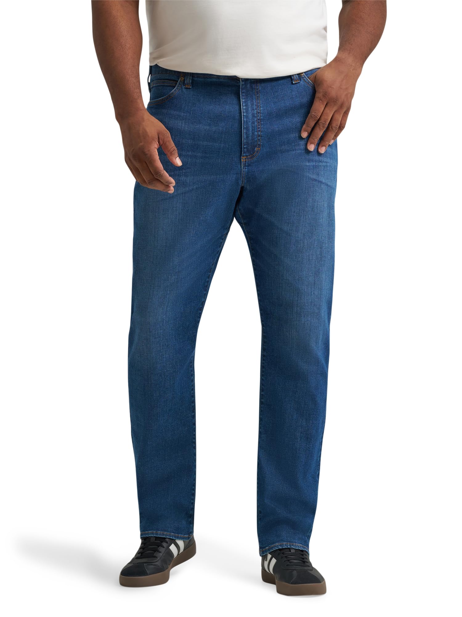 Lee Men's Big & Tall Extreme Motion Athletic Taper Jean, Ellos, 50W x 32L Image