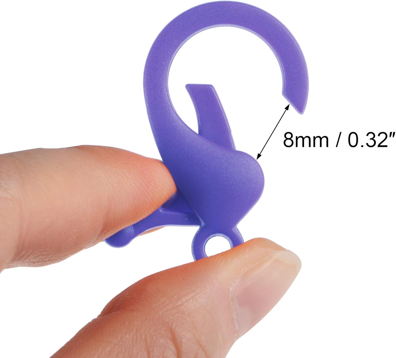 uxcell Plastic Key Chain Clasp Lanyard Snap Hook, 35.2mm Length, Purple, for DIY Crafts, 40pcs : Sports & Outdoors