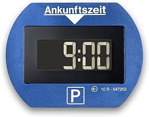 Needit elektronische Parkscheibe Park Lite I automatische Parkscheibe elektrisch mit Zulassung vom Kraftfahrt-Bundesamt I Digitale Parkuhr mit 2 Displays & vielen Funktionen, langlebig & zuverlässig