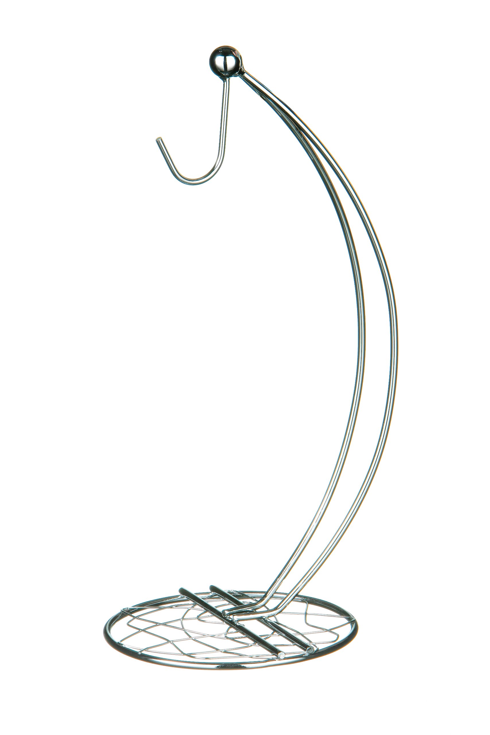 Premier Housewares Geo Banana Hanger, Chrome, Silver