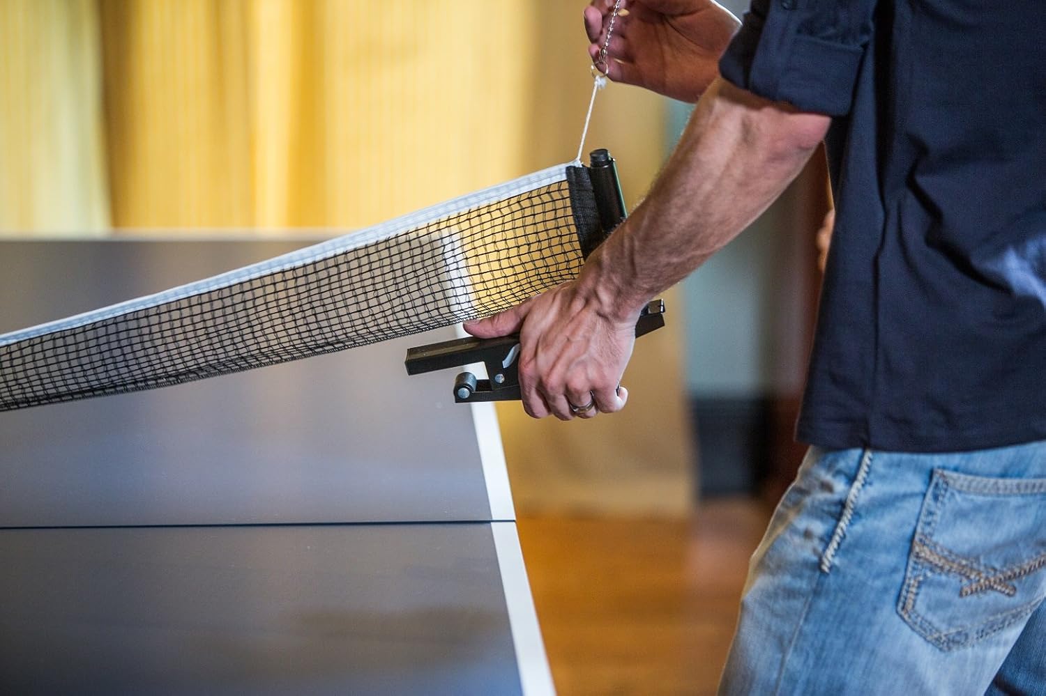 STIGA Advantage Competition-Ready Indoor Table Tennis Table 95% Preassembled Out of the Box with Easy Attach and Remove Net : Sports & Outdoors