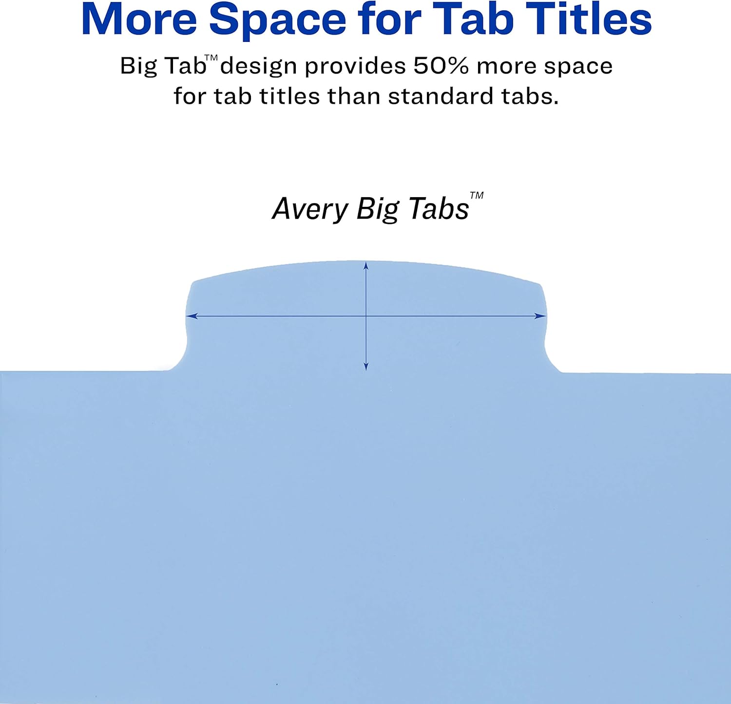 Avery 8-Tab Plastic Binder Dividers, Write & Erase Multicolor Big Tabs, 1 Set (16171), Translucent Multicolor : Binder Index Dividers : Office Products