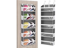 KYEVIS Over The Door Hat Rack for Baseball Caps, Hold up to 60 Hats Organizer Storage for Closet Wall, Clear Hanging Hat Hold