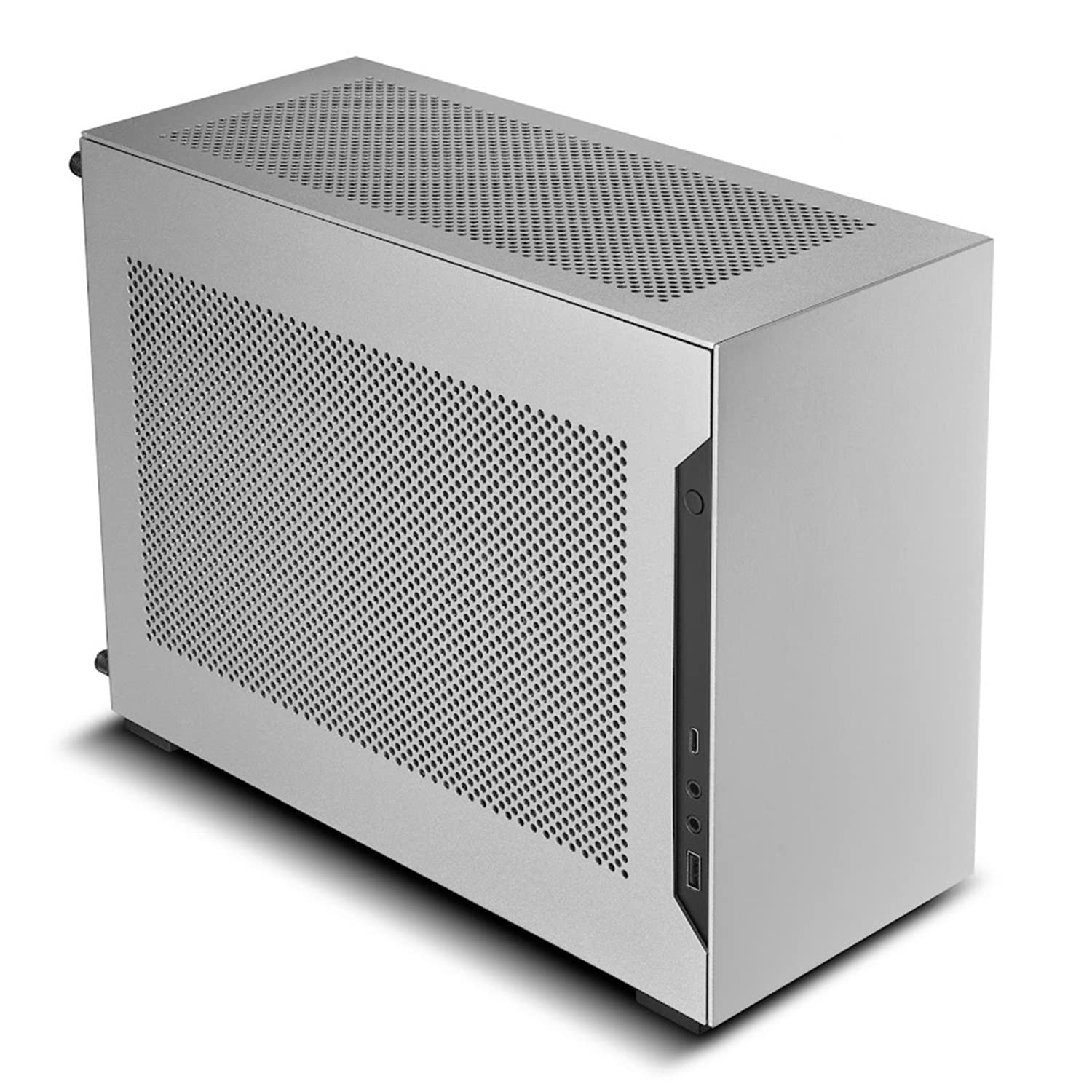 Lian Li A4-H2O Small Case - Mini ITX - Aluminum Exterior & SPCC Steel Interior - PCIe 4.0 - Easy AIO Installation - Supports SFX/SFX-L Power Supply (A4-H2O A4 SILVER)