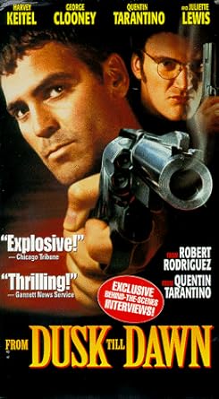 Amazon Com From Dusk Till Dawn Vhs Harvey Keitel George Clooney Juliette Lewis Quentin Tarantino Ernest Liu Salma Hayek Cheech Marin Danny Trejo Tom Savini Fred Williamson Michael Parks Brenda Hillhouse Robert Rodriguez