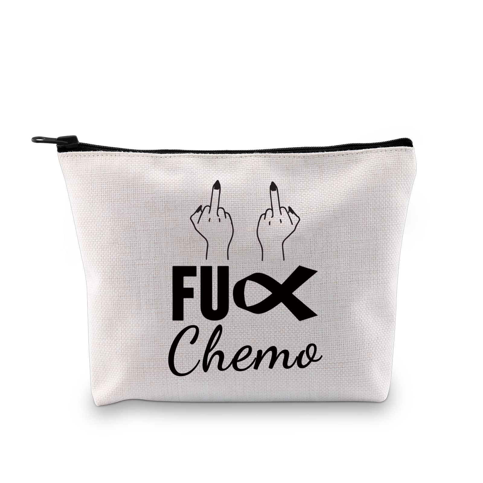 JTOUK Chemo Gift Chemotherapy Gift Chemo Recovery Gift Chemo Care Package Battle Cancer Zipper Pouch for Chemo Survivors Patients (Chemo Bag EU)