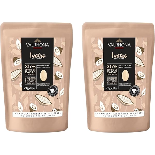 Amazon.com : Valrhona White Chocolate Couverture Ivoire 35% Cocoa