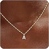 Initial Necklaces for Women,14K Gold Plated Necklaces, A-Z Letter Pendant Charm Necklace Trendy Dainty Hypoallergenic CZ Custom Personalized Name Necklace Gold Jewelry Birthday Christmas Gift for Her