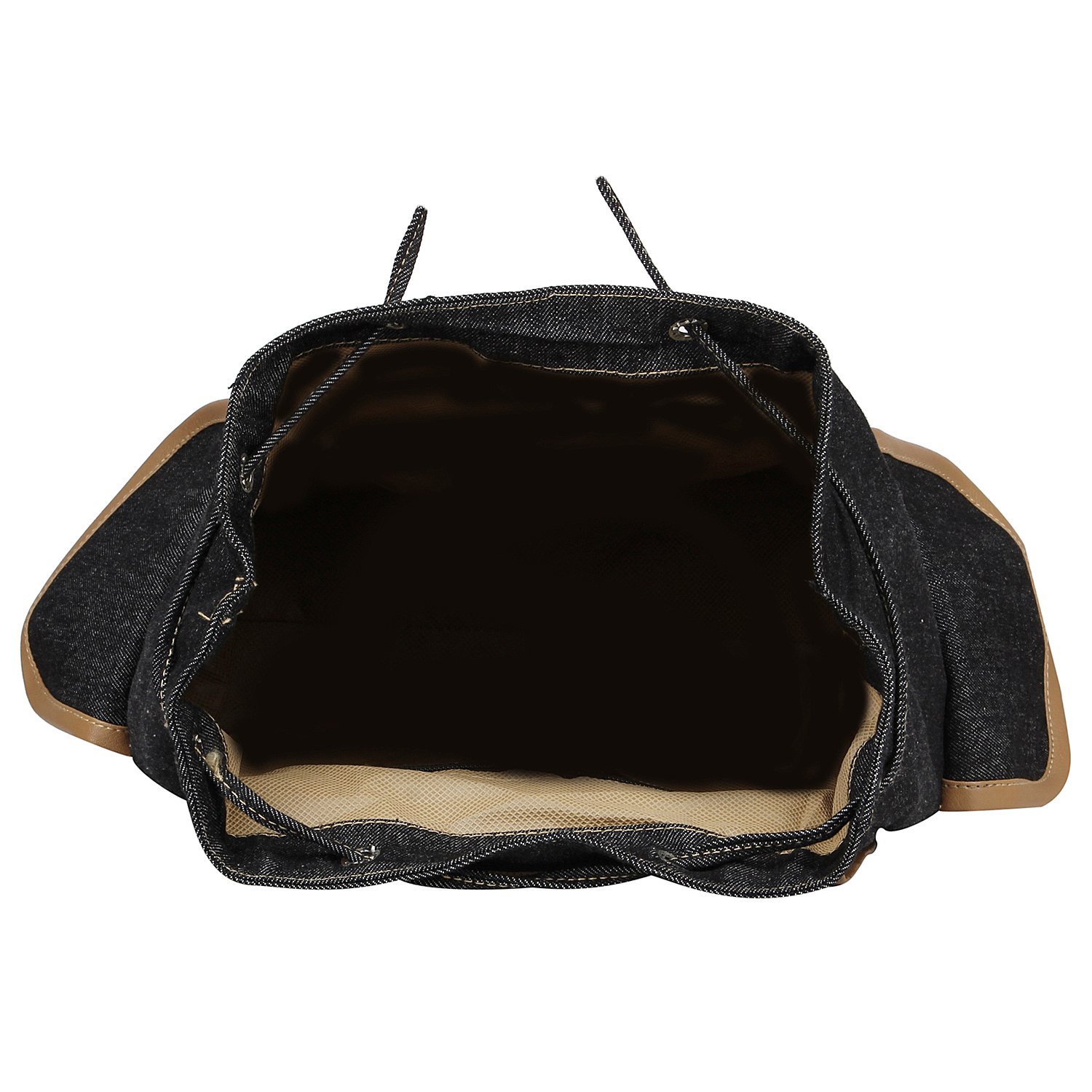 aadhunik libaas stylish office, tution, college & travelling backpacks for girls (black)