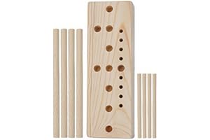 Bow Maker Adjustable, 1 Set Wooden Bow Maker for Ribbon for Wreaths with Sticks, Christmas Party Supplies Ribbon Tool Tool fo