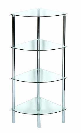 etagere d&rsquo;angle transparente