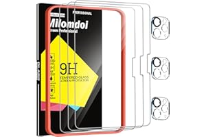 Milomdoi 3 Pack Screen Protector for iPad Pro 13 Inch 2024 7th Generation with 3 Pack Tempered Glass Camera Lens Protector, 9H Tempered Glass, Case Friendly, Suitable for Face ID Apple Pencil