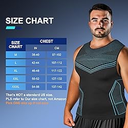 Odoland 3 Pack Men Compression Shirt, Tummy Control