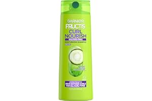 Garnier Fructis Curl Nourish Sulfate Free Moisturizing Shampoo, 12.5 Fl Oz, 1 Count (Packaging May Vary)