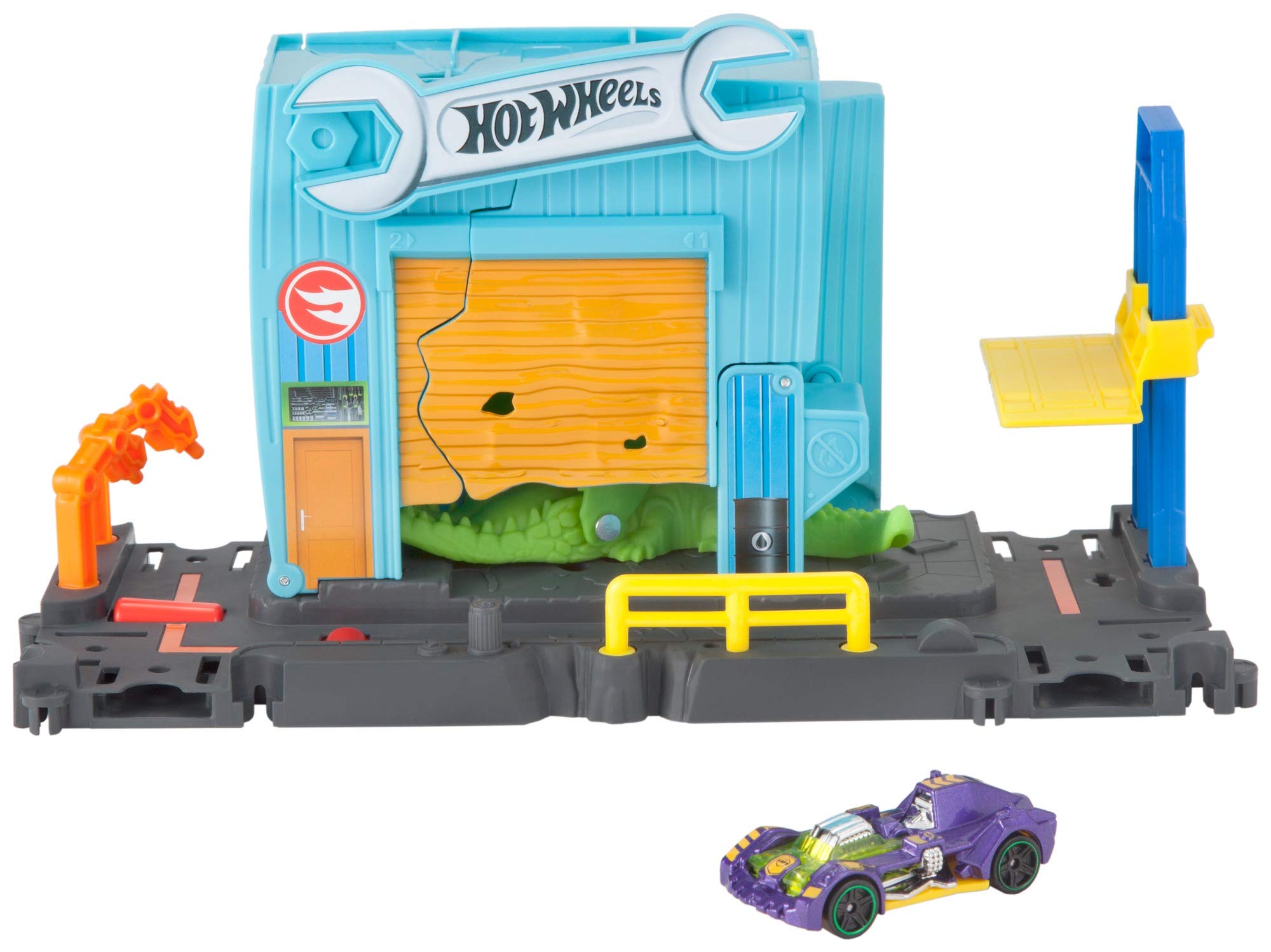 hot wheels city t rex grocery attack