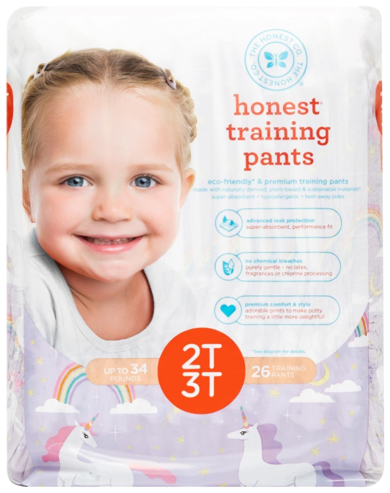 Honest Training Pants, Animal ABCs, 2T3T, 26 Count Health
