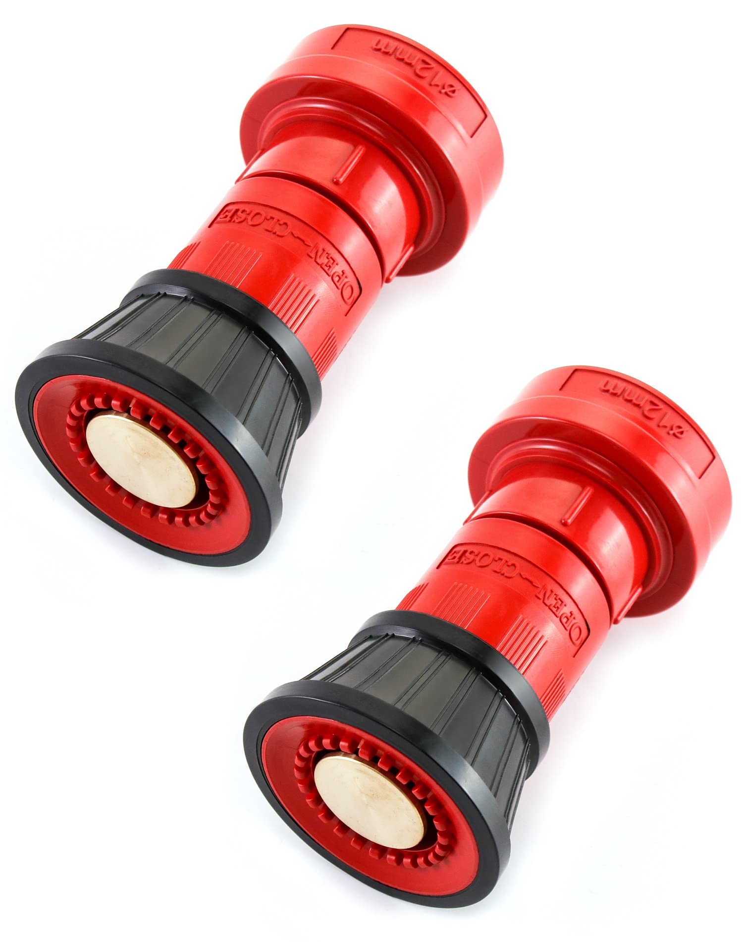 Photo 1 of QWORK Fire Hose Nozzle, 2" Heavy Duty NPSH/NPT Thermoplastic Constant Flow Fog Nozzle, Fire Equipment, 2 Pack