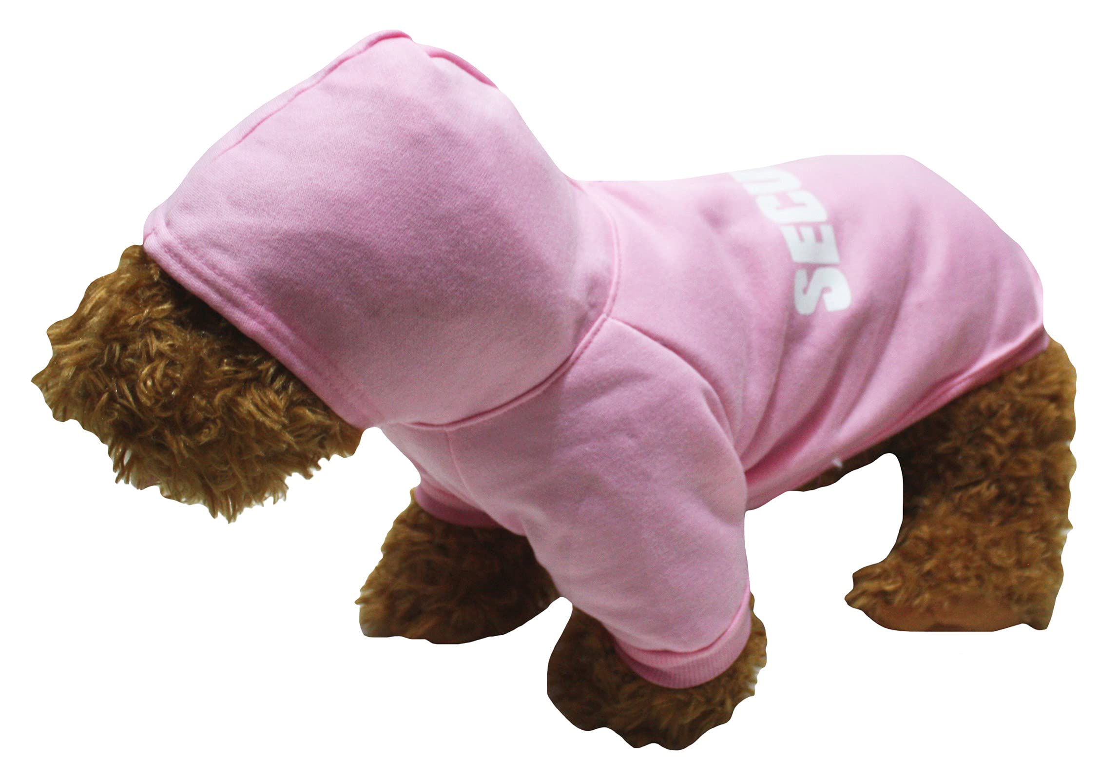 Petitebelle Security Guard Hoodie Sweatshirt Puppy Dog Shirt (Pink, Small)
