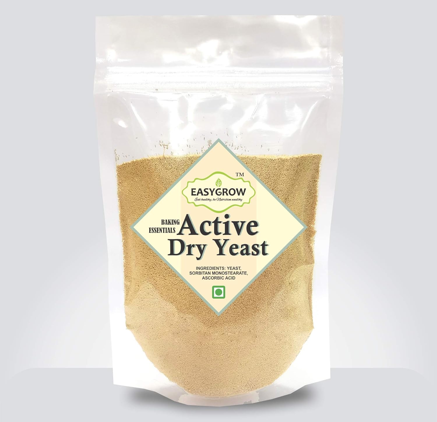 EasyGrow Baker's Active Dry Yeast, 200 g for Baking Pizza, Bread