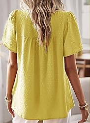 Falechay Summer Tops for Women 2025 Darker Yellow