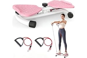 TREVIXAL Waist Twister Machine Exercise Fitness Tool, Ultra-Quiet Operation, 9-level Adjustable Resistance Modes, Slim Waist Exerciser, Rotating Balance Trainer, Load-Bearing 300LBS
