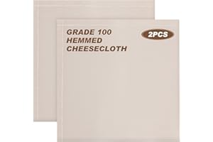 2 Pack Cheese Cloths for Straining Grade 100 Hemmed Cheesecloth Unbleached Cotton Muslin Cloth Reusable for Cheese Making 20x