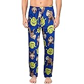 COCO BRANDS Shrek Mens All Over Print Pajama Pant - Adjustable Elastic Waistband & Pockets Soft Comfortable Sleepwear (S-XL)