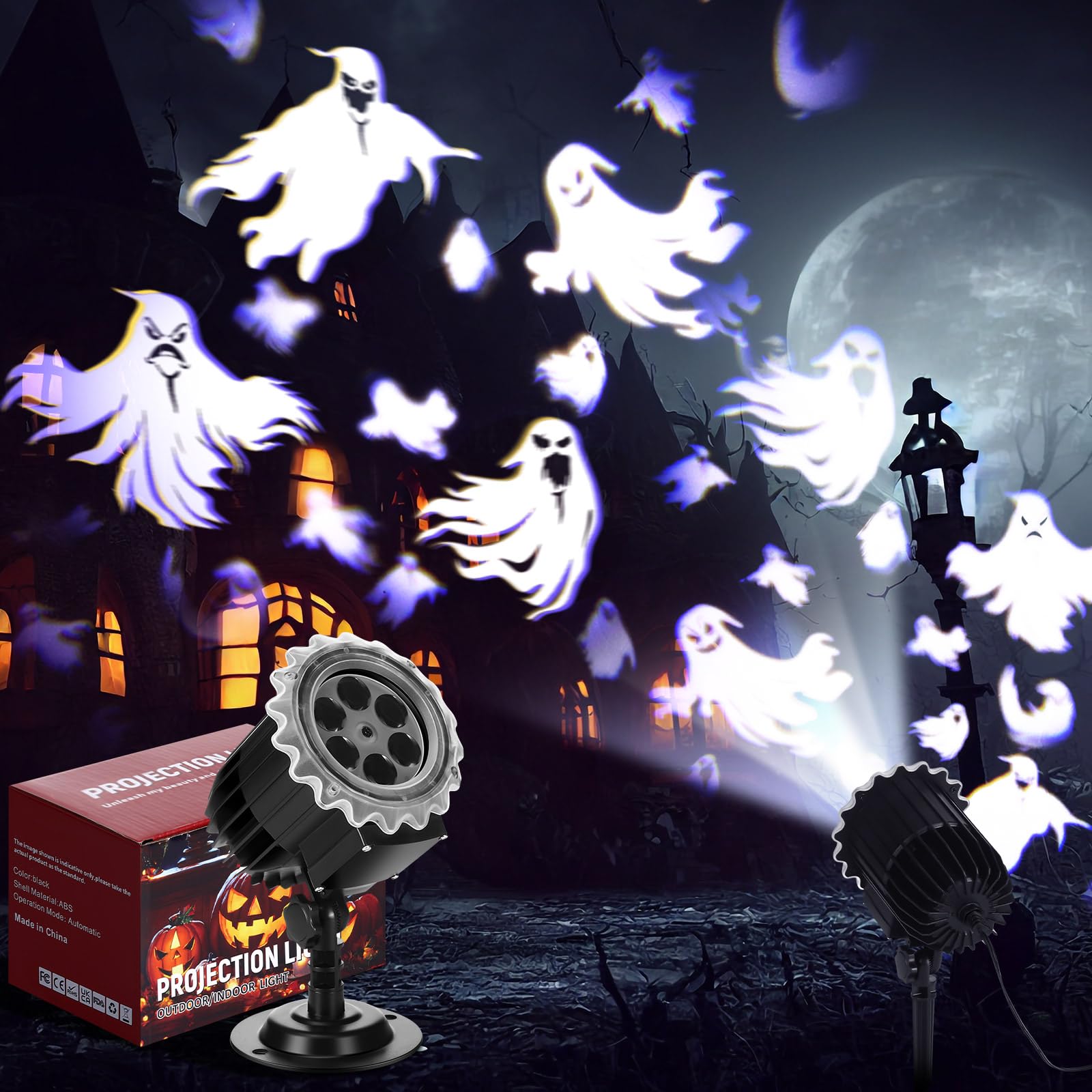 Lingvee Halloween Projector Light with 1 Film