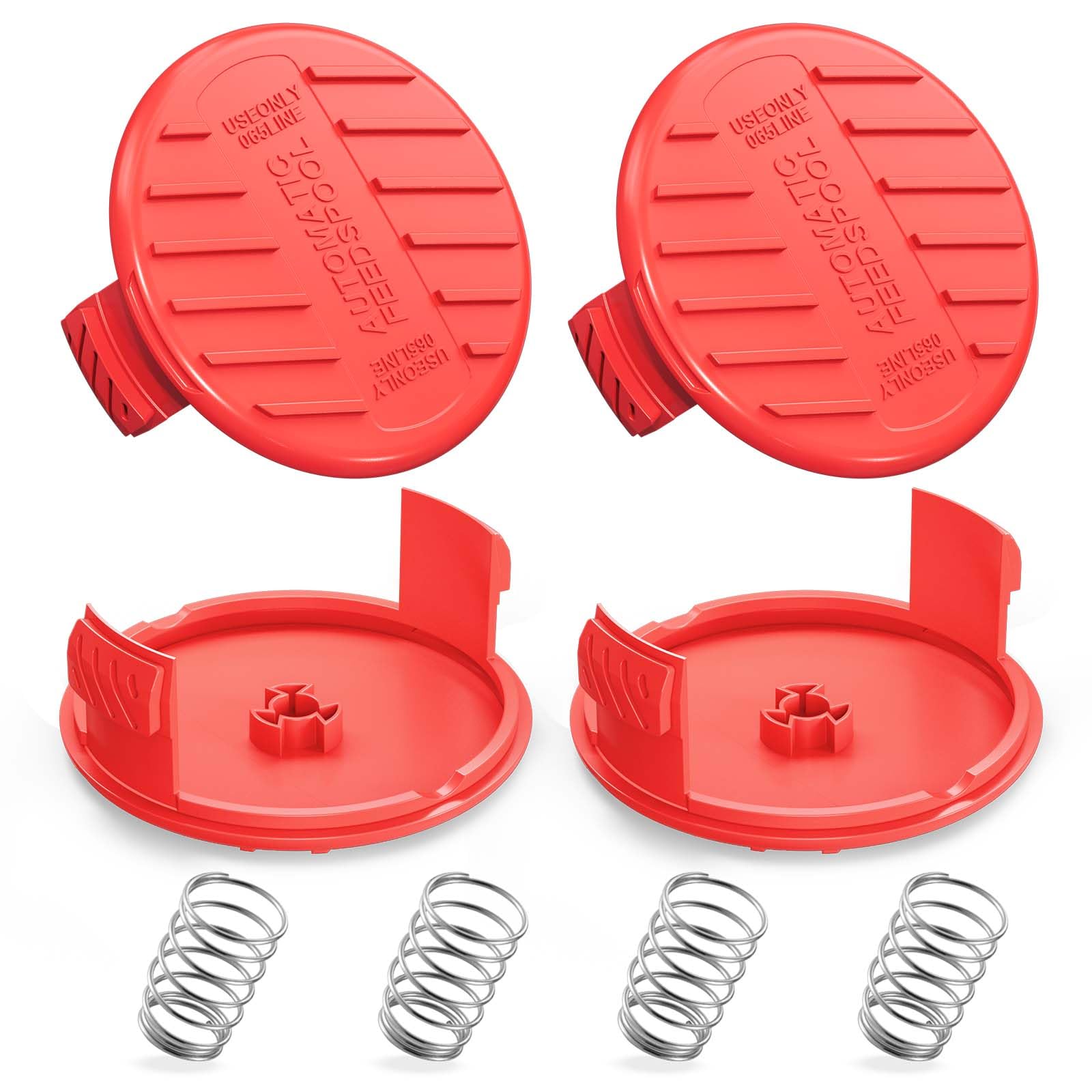 Photo 1 of YWTESCH 4 Pack (CMZST120SC) String Trimmer Replacement Spool Cap Compatible with Craftsman, Weed Wacker String Parts Trimmer Line Cap Covers Compatible with Craftsman Cordless Weed Eater