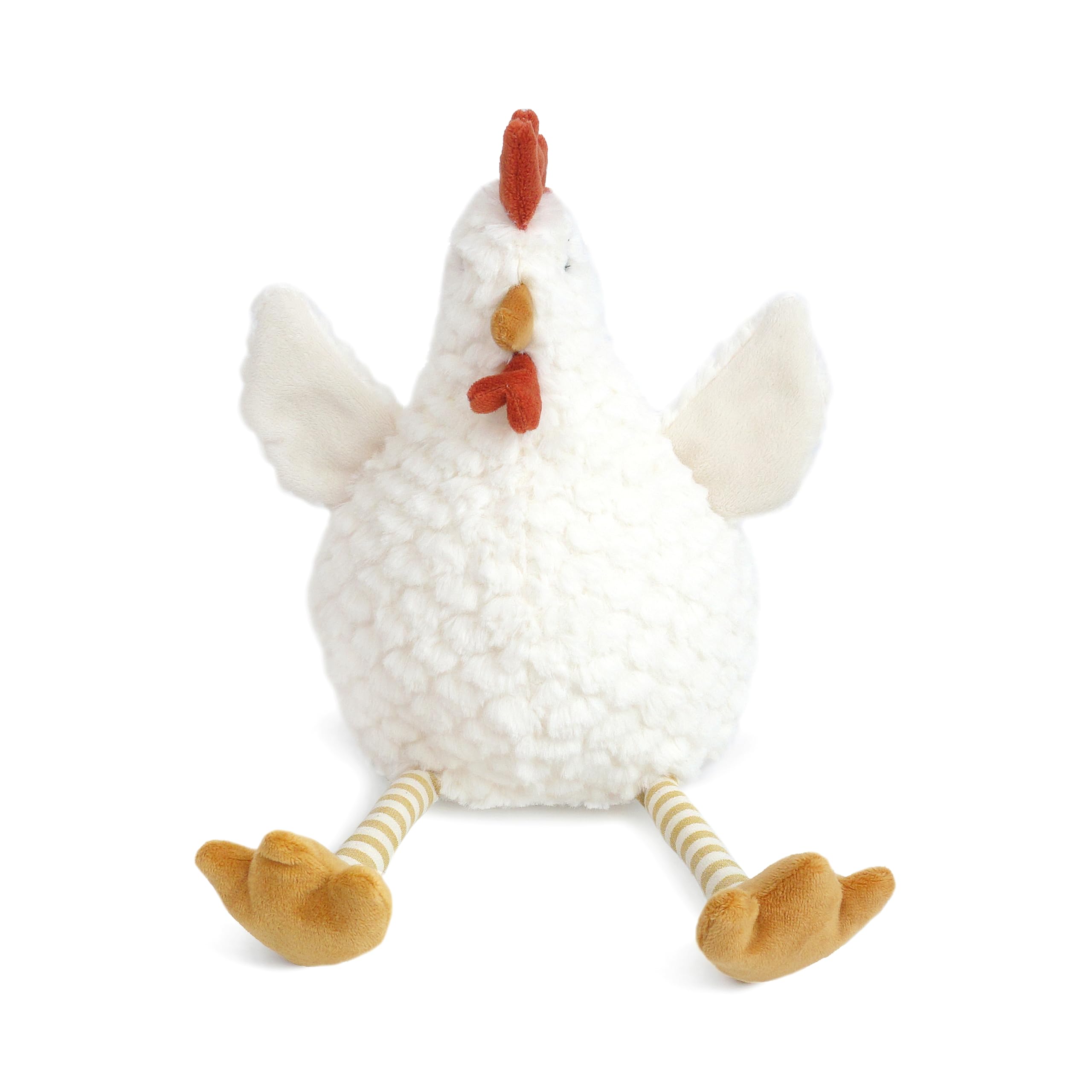 MON AMI Dixie The Chicken 13-Inch Stuffed Animal for Boys & Girls | Soft Farm Plush Toy with Faux Feathers & Striped Legs | Barnyard Playtime Companion | Nursery Décor | Gift for All Ages — image 1
