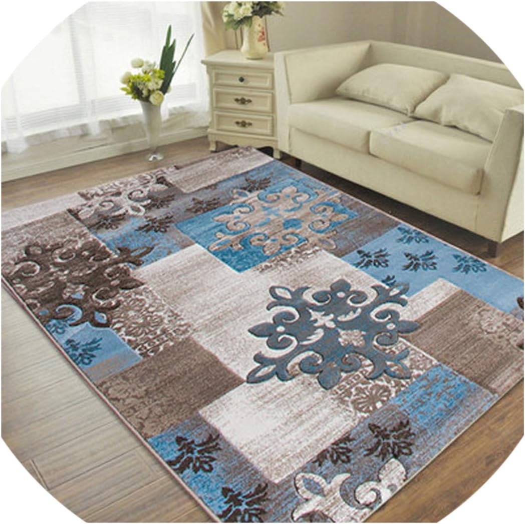 Nordic Style Carpets for Living Room Bedroom Sofa Coffee Table Study Bedside Carpet Model Showcase Rugs 3D Printed Household Rug,As Picture9,60Cmx120Cm