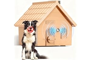Hypoaled Dog Barking Deterrent Devices, ultrasonic Anti Barking Device with 4 Modes, Dog Barking Silencer for Dogs 50ft Range