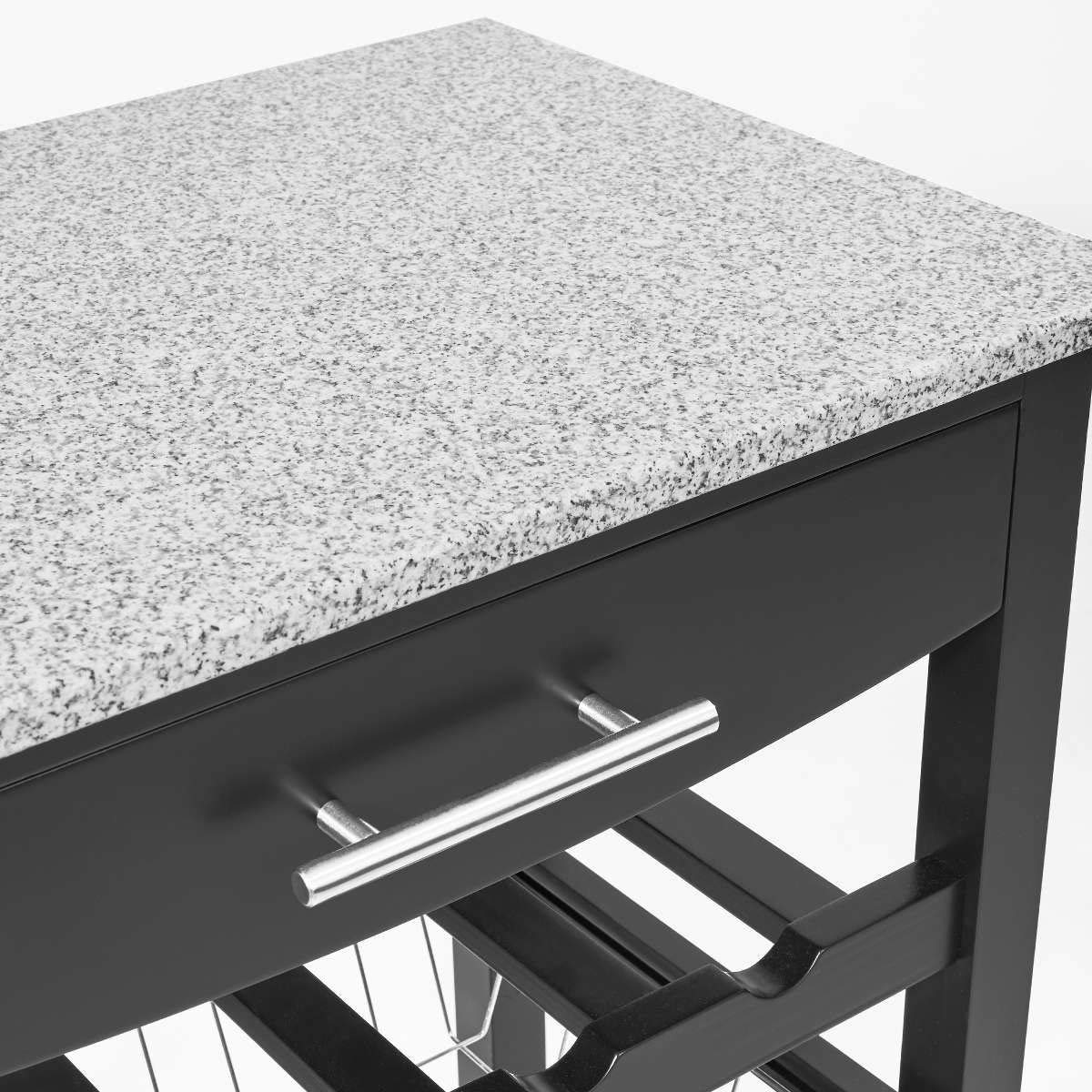 Küchenwagen auf Rollen mit Granitplatte Butlers FLYING BUFFET