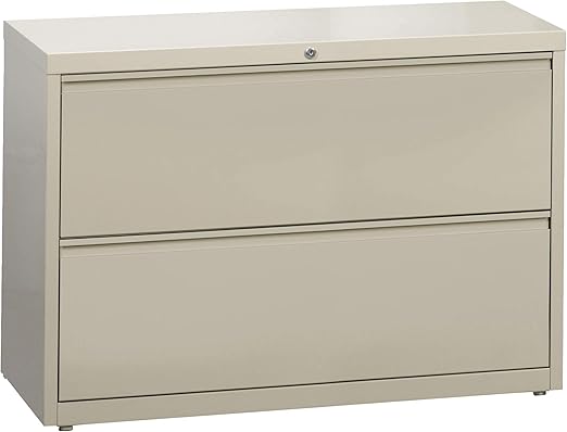 Amazon Com Office Dimensions 42 In Wide Hl10000 Series 2 Drawer Cabinet Lateral File Putty Furniture Decor