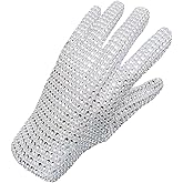 BOMJJOR Rhinestone Glove for Adult Men Glove Fans Punk Gloves Gift Collection