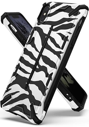 Ringke Dual X Design Compatible with iPhone Xs Max Case Zebra