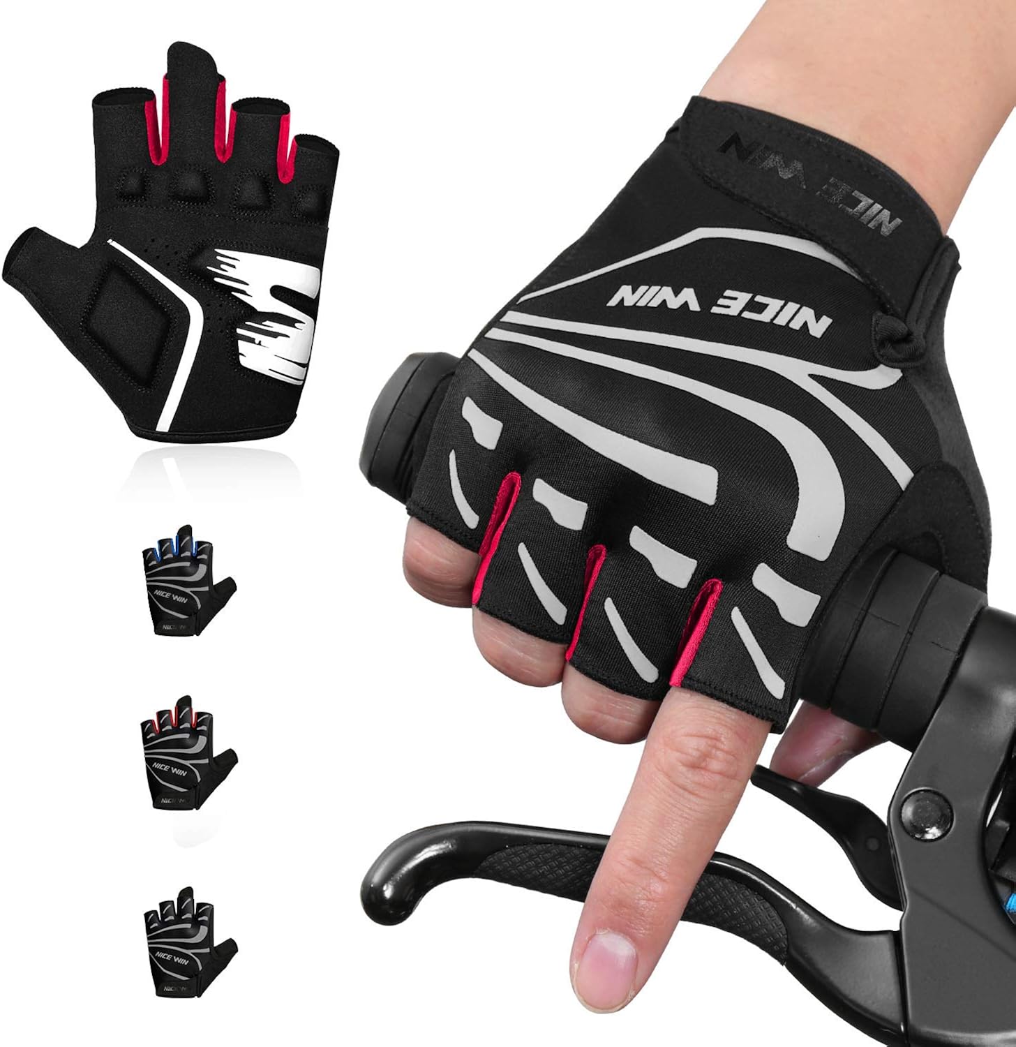 Guantes Bicicleta Montaña Guantes De Ciclismo Boildeg Medio-Dedo