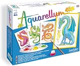 Aquarellum Junior Mal-Set – 4 Ritter-Motive Zum Ausmalen Mit Aquarellfarben, Für Kinder Ab 7 Jahren